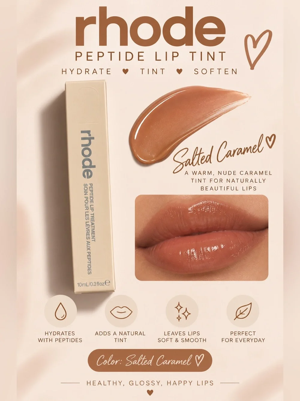 RHODE Peptide Lip Tint - Salted Caramel